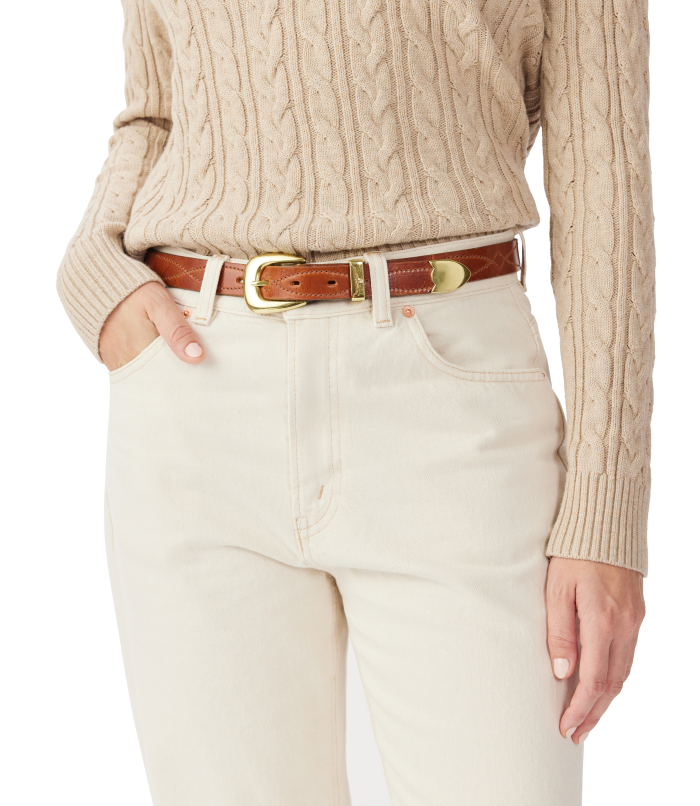 R.M.Williams - Cate Stitched Belt - Tan