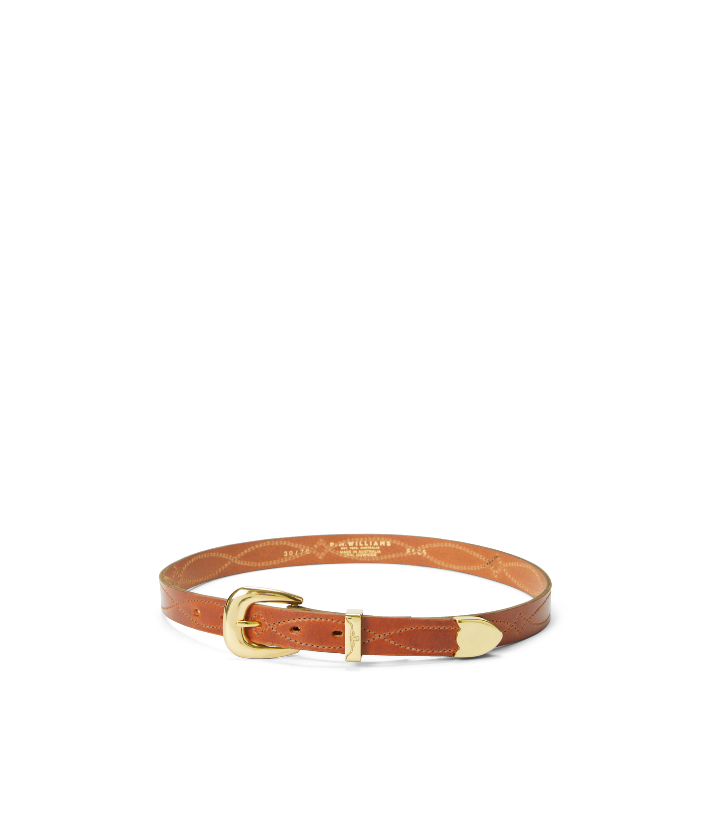 R.M.Williams - Cate Stitched Belt - Tan