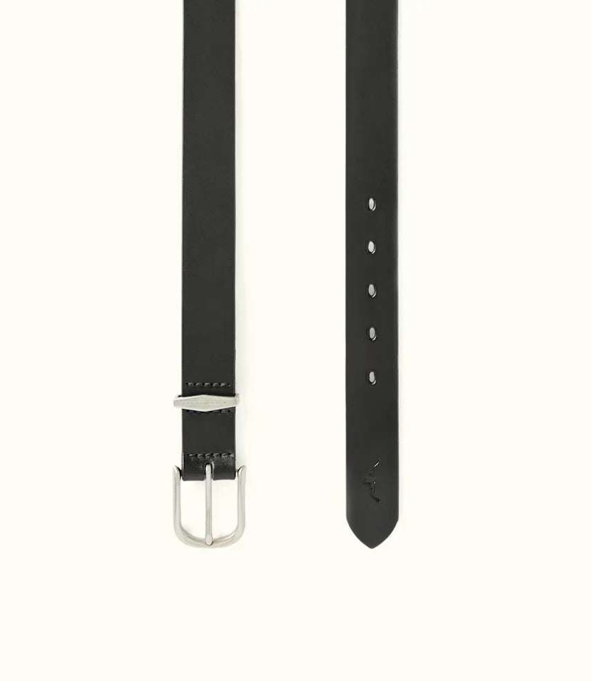 R.M.Williams - Cassidy Belt - Antique Silver Hardware - Black