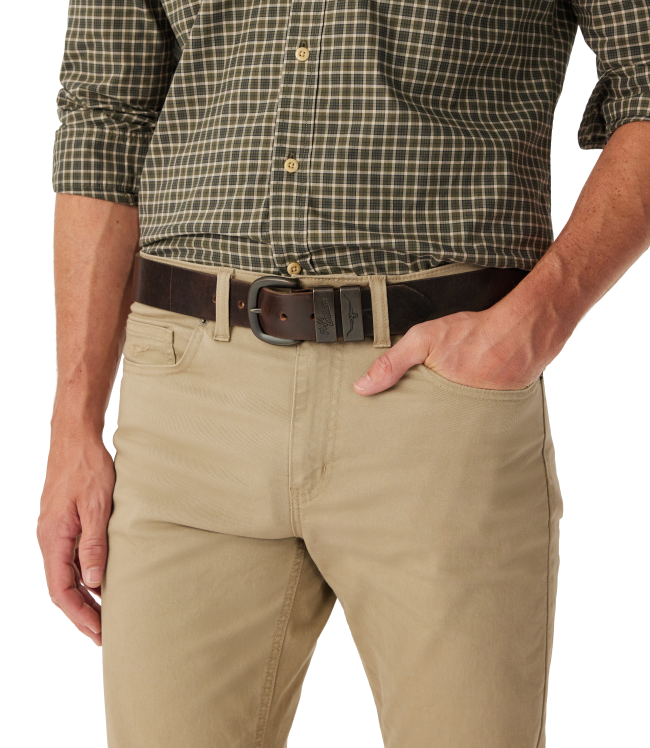 R.M.Williams - Drover Belt - Matt brown Hardware - Walnut