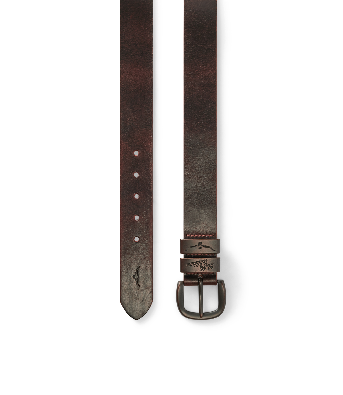 R.M.Williams - Drover Belt - Matt brown Hardware - Walnut