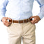Buckle - Adjustable Leather Belt - Hamilton - Tan