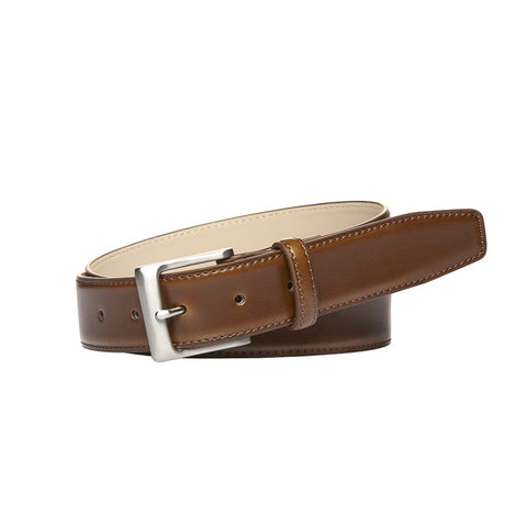 Buckle - Leather Belt - Tan