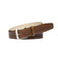 Buckle - Leather Belt - Tan