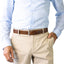 Buckle - Leather Belt - Tan