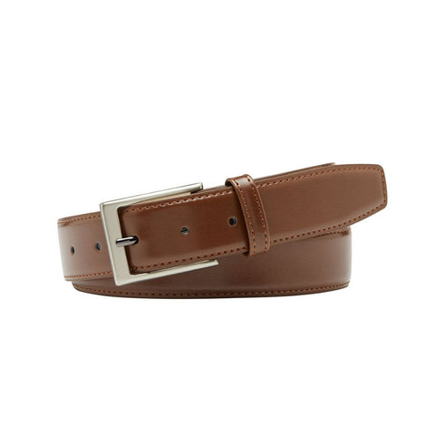 Buckle - Leather Belt - Royce - Chestnut