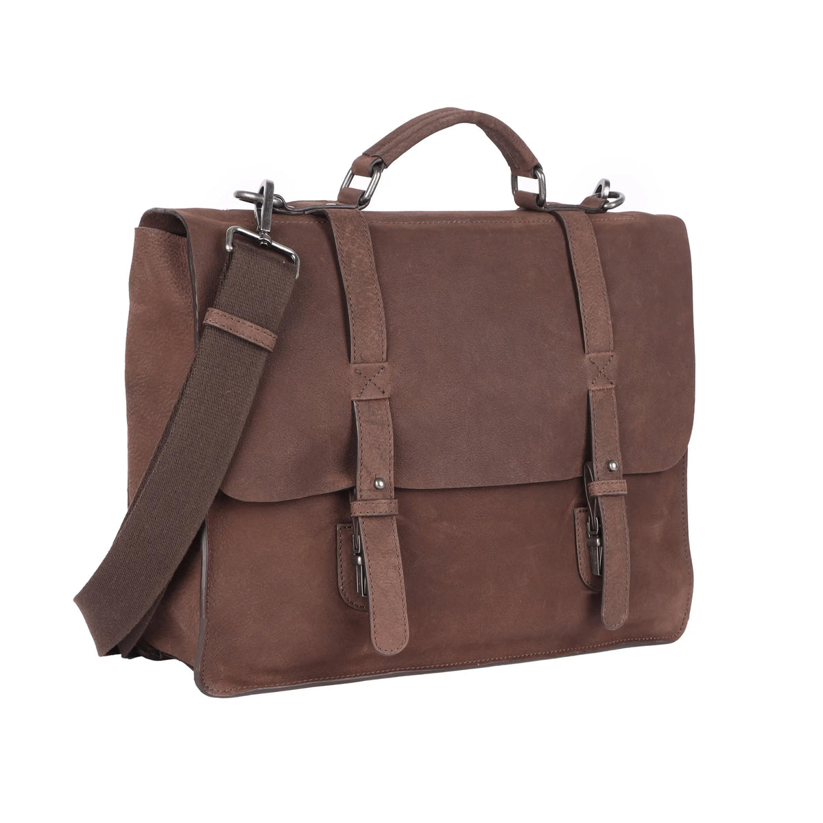 Oran Leather - Beijing Satchel - Dark Brown