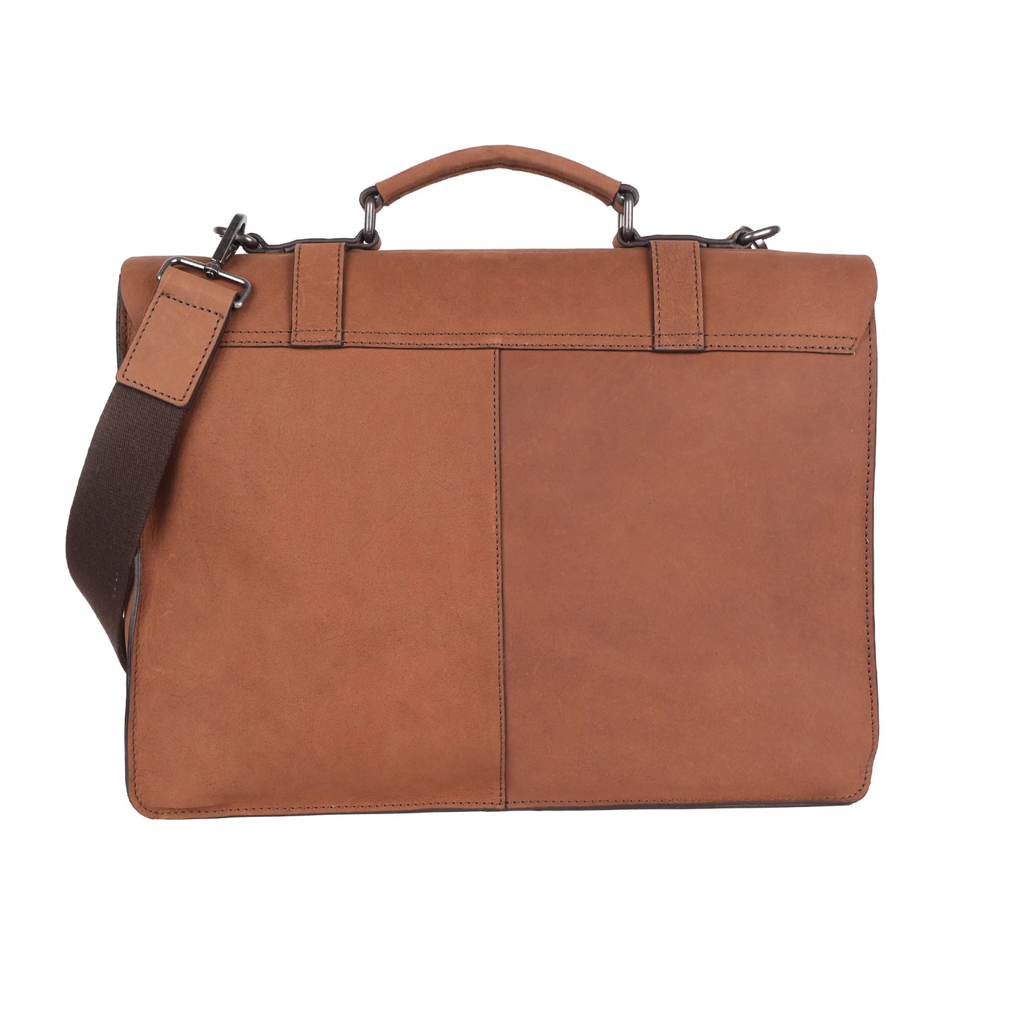 Oran Leather - Beijing Satchel - Mid Brown