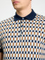 Ben Sherman - All Over Jacquard Knitted Polo - Dark Navy