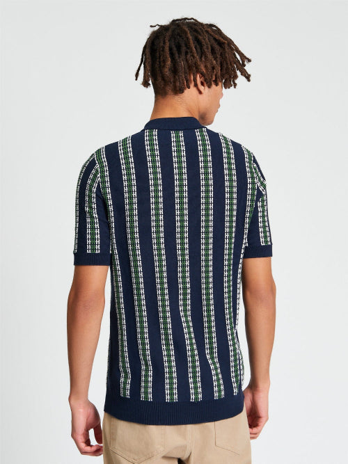 Ben Sherman - Candy Stripe Polo - Dark Navy