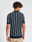 Ben Sherman - Candy Stripe Polo - Dark Navy