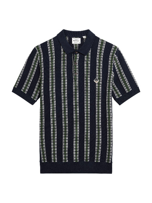 Ben Sherman - Candy Stripe Polo - Dark Navy