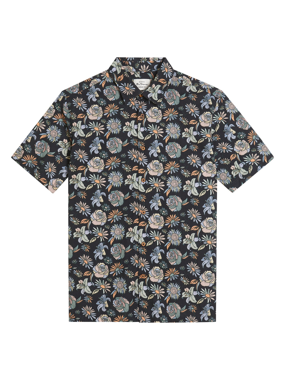 Ben Sherman - Floral Print Shirt - Black 