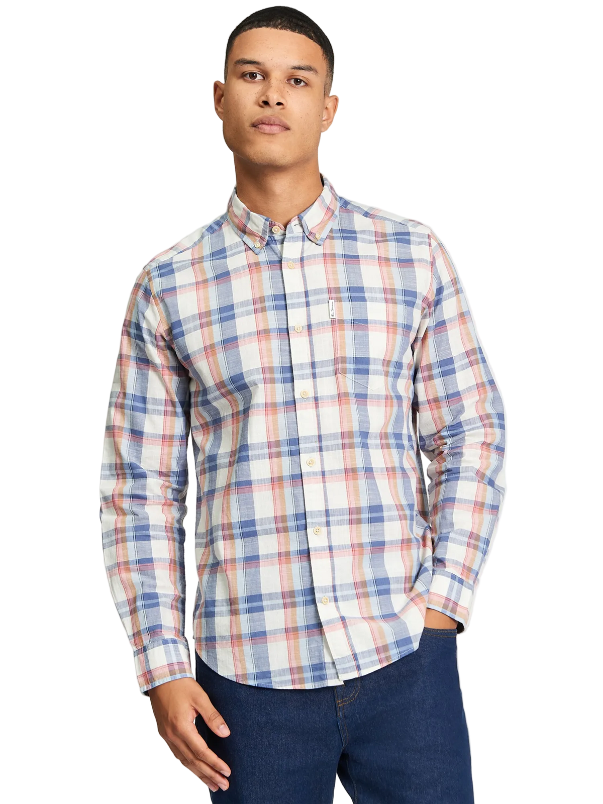 Ben Sherman - Irregular Check Shirt - Oyster White