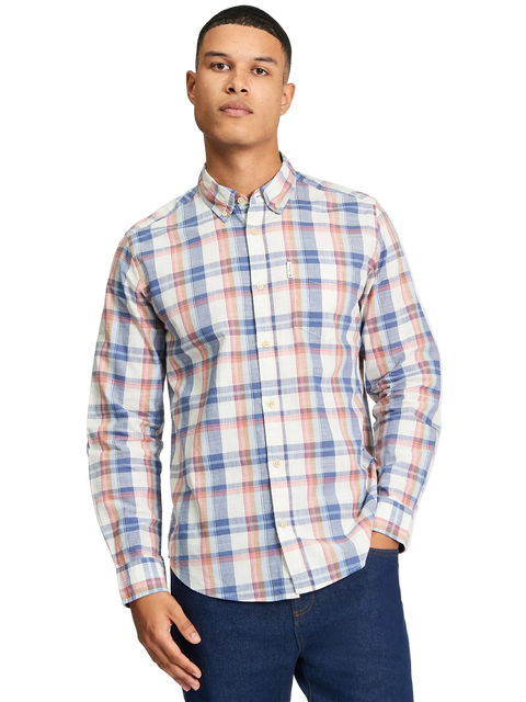 Ben Sherman - Irregular Check Shirt - Oyster White