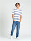 Ben Sherman - Pique Stripe Tee - Snow White