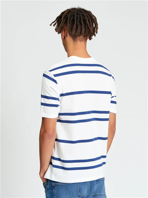 Ben Sherman - Pique Stripe Tee - Snow White