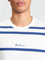 Ben Sherman - Pique Stripe Tee - Snow White