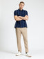 BENB1013449  - Ben Sherman - Seersucker Stripe Shirt - Dark Navy