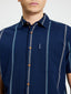 BENB1013449  - Ben Sherman - Seersucker Stripe Shirt - Dark Navy
