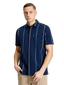 BENB1013449  - Ben Sherman - Seersucker Stripe Shirt - Dark Navy
