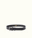 R.M.Williams - Berwick Belt - Nickel Roller Hardware - Black