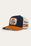 Ringers Western - Big Rig Trucker Cap - Navy & Burnt Orange