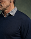 Ansett Clothing - Fine Weight Merino Wool V-Neck Pullover - Navy