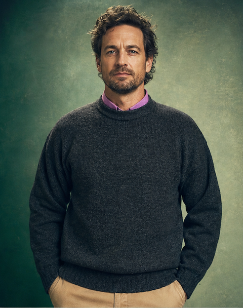 Ansett Clothing - Pure Wool Crew Neck Jumper - Charcoal