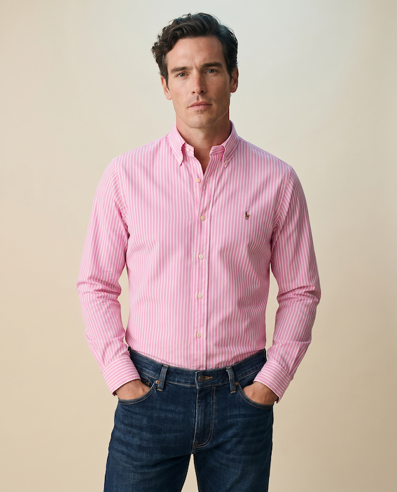 Polo Ralph Lauren - Cotton Shirt - Stripe - Pink & White