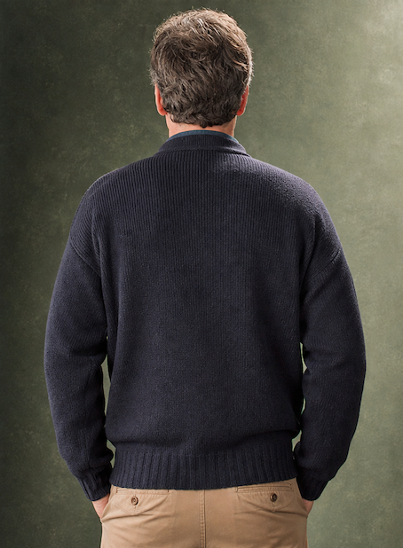 Ansett Clothing - Pure Wool Crew Neck Jumper - Navy