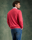 Ansett Clothing - Fine Weight Merino Wool V-Neck Jumper - Raspberry