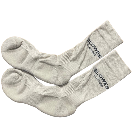 Blowes Clothing - Wool Dress Socks - Beige Size 6-11