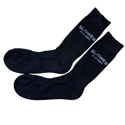 Blowes Clothing - Wool Dress Socks - Black - Size 6-11
