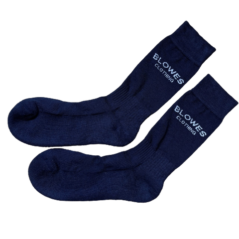 Blowes Clothing - Wool Dress Socks - Navy - Size 6-11