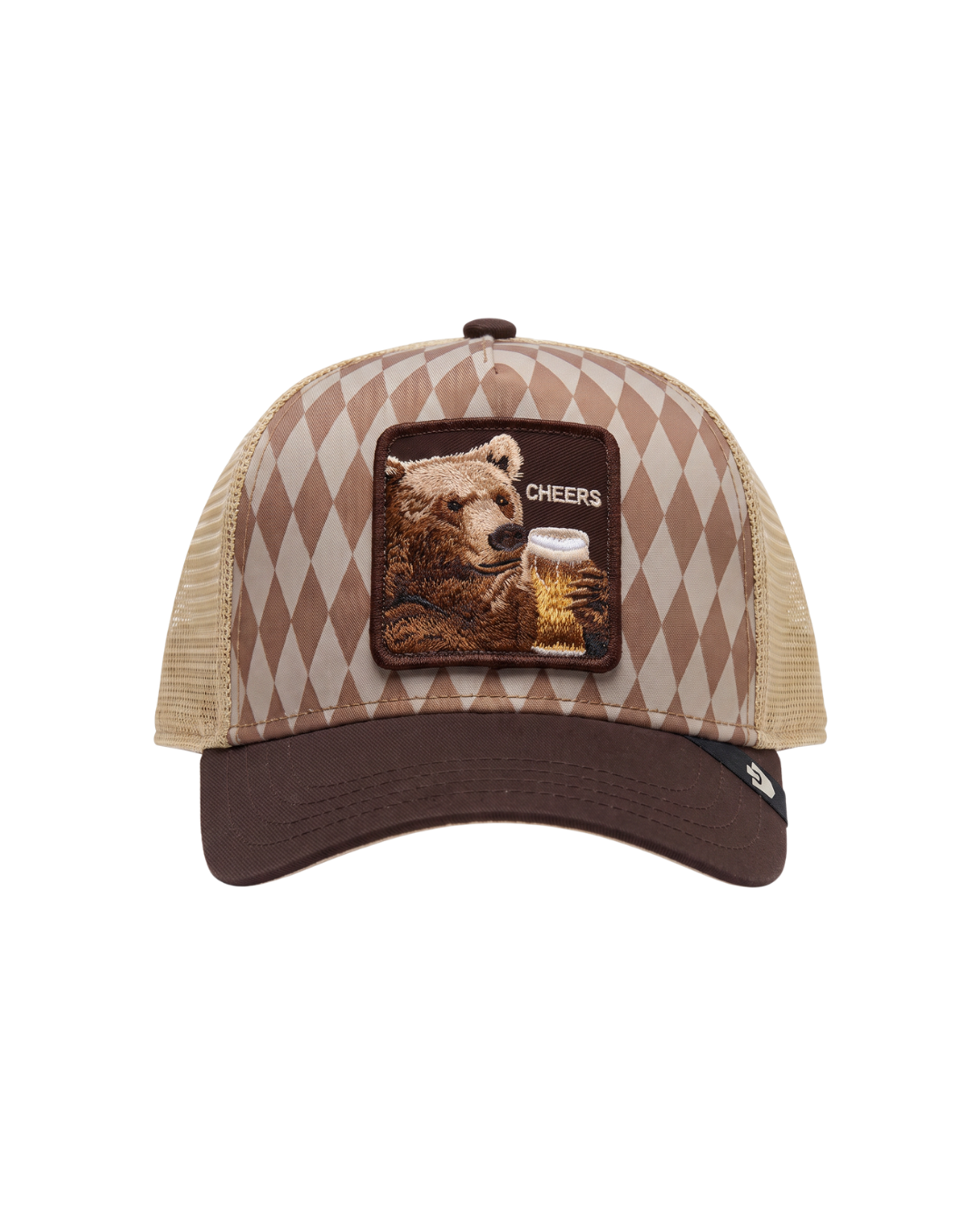 Goorin Animal Trucker Cap, Cheers, Brown/Beige