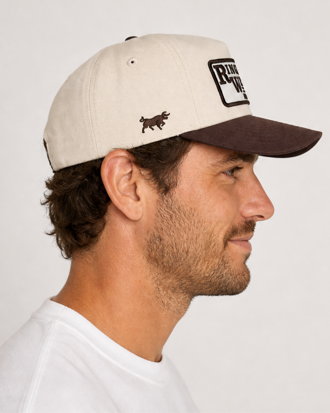 Ringers Western - The Original Roadhouse Trucker Cap - Military/Off White/ Bone