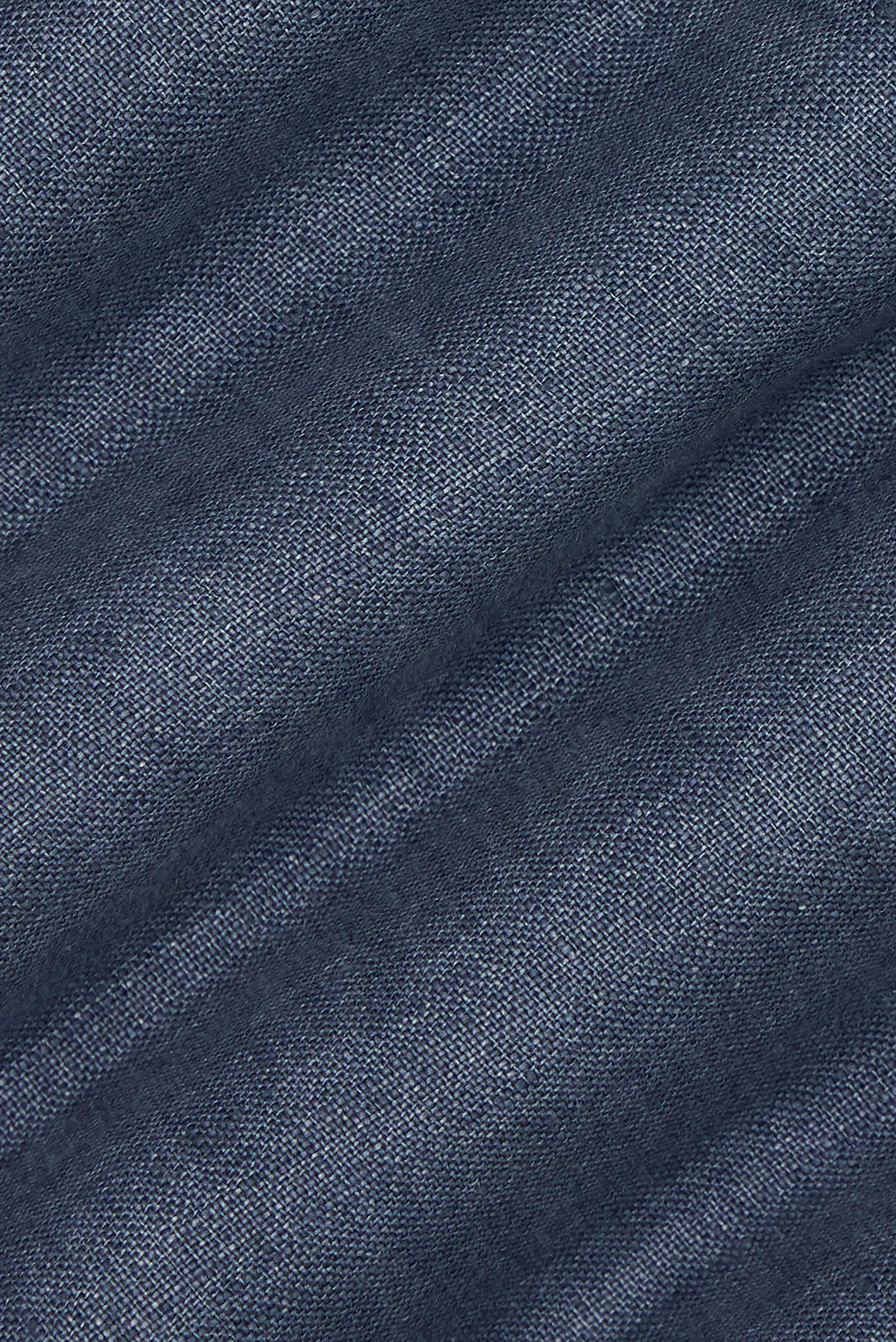 M.J. Bale - Bradfield Linen Shirt - Coastal Indigo - MULTIBUY fabric close-up showcasing premium linen texture.