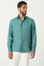 M.J. Bale - Bradfield Linen Shirt - Salerno Green