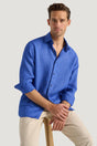 M.J. Bale - Bradfield Linen Shirt - Sardinia Blue