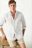 M.J. Bale - Bradfield Linen Shirt - White