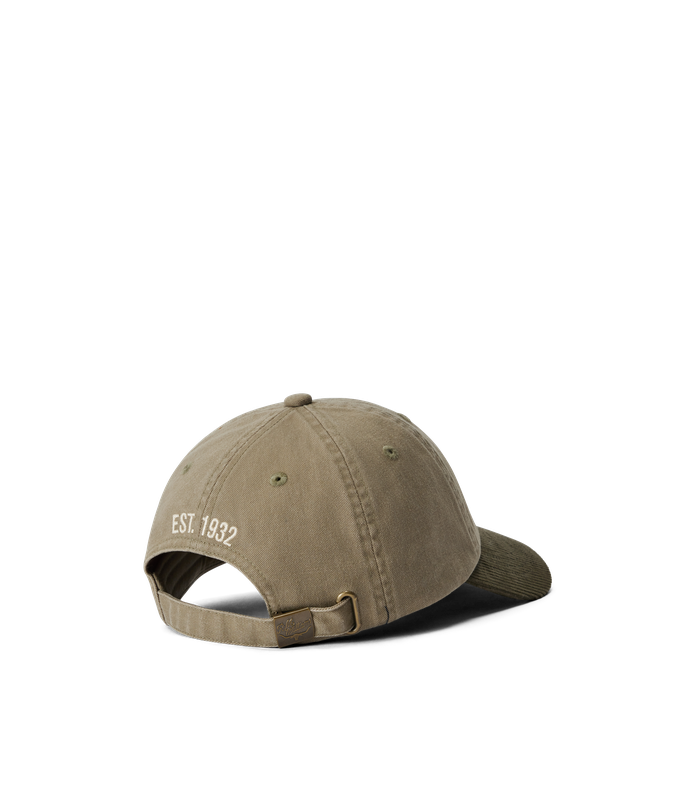 R.M.Williams - Branded Twill Cord Cap - Khaki