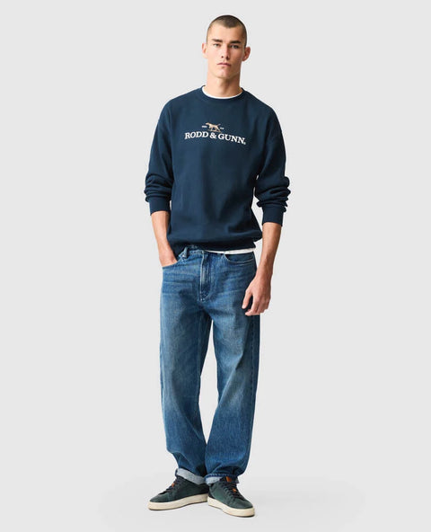 Rodd & Gunn - Bromley Crewneck Jumper - Midnight
