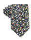 OTAA - Floral Tie - Navy with Orange, Yellow, White & Green