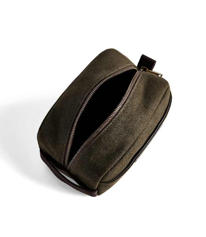 R.M.Williams - Barrenjoey Toiletry Bag - Dark Khaki