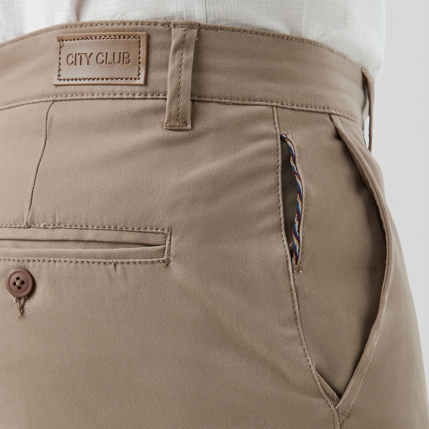 City Club - Hammond Stretch Chino - Tan - MULTIBUY