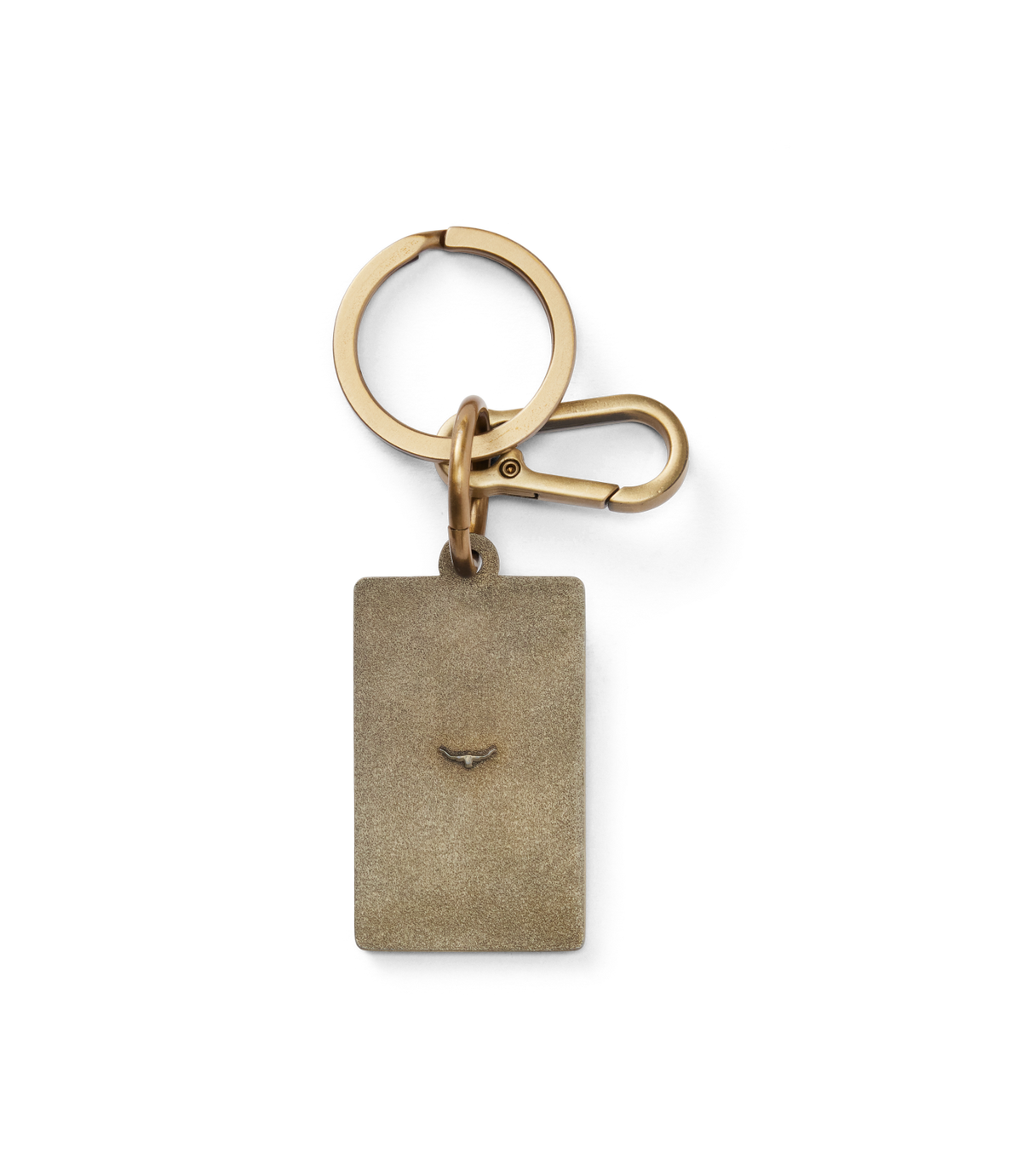 R.M.Williams - Heritage Logo Enamel Keyring - Navy on a stylish gold keyring, showcasing refined craftsmanship and timeless design.