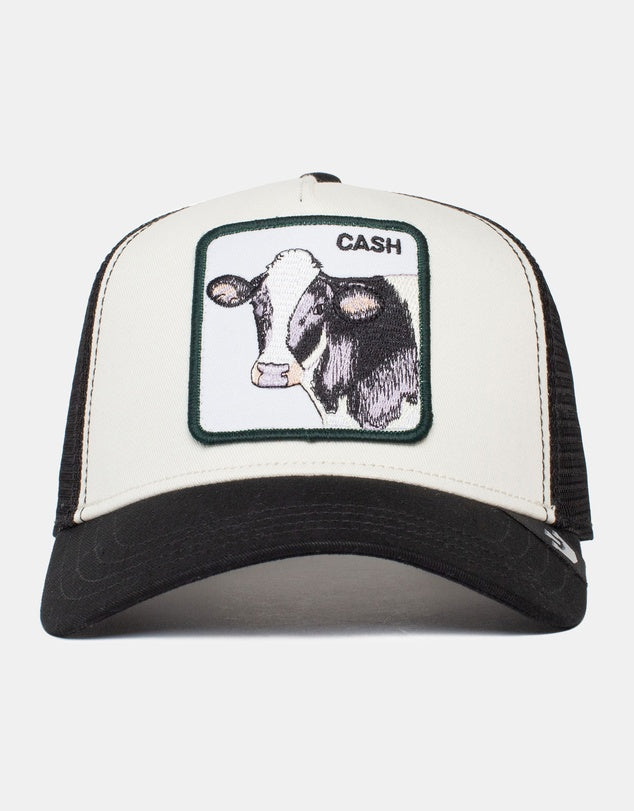 Goorin Bros - Animal Trucker Cap - Cash Cow - Black & White