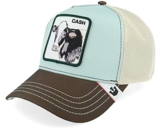 Goorin Bros - Animal Trucker Cap - Cash Cow - Mint Green & Brown