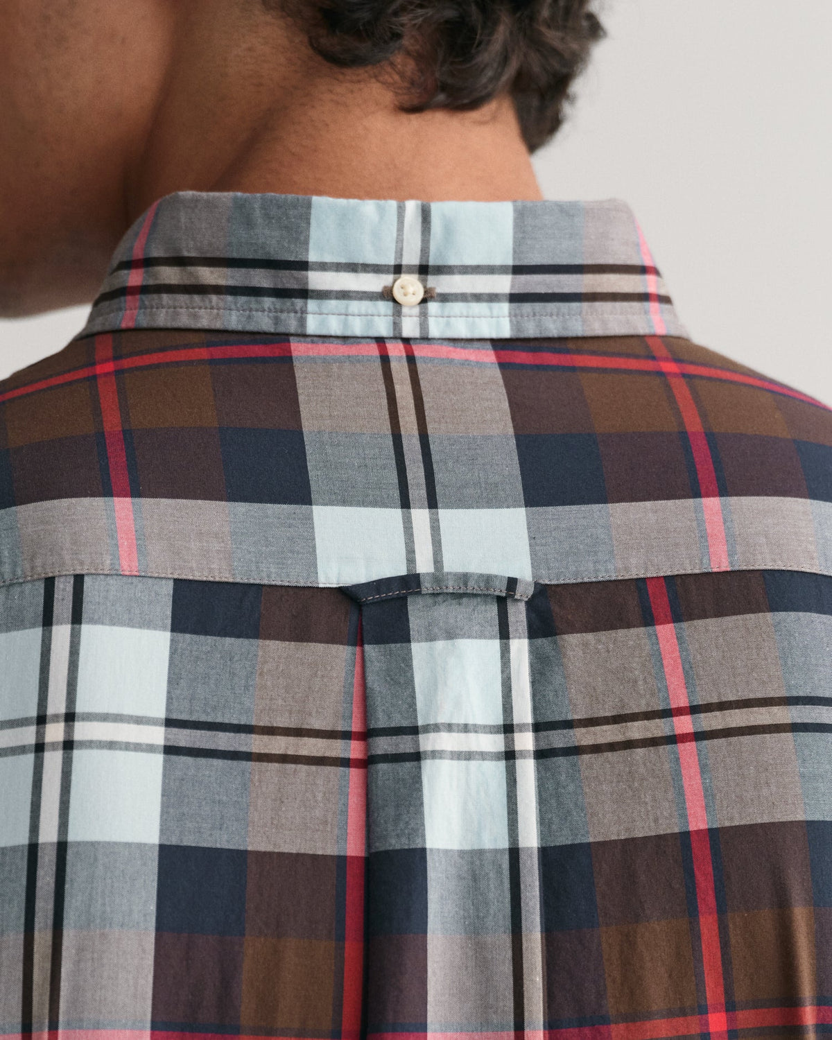 GANT - Poplin Shirt - Check - Rich Brown